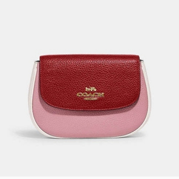 🔹️COACH🔹️ Saddle Belt Bag/Crossbody In Colorblock - Picture 2 of 7